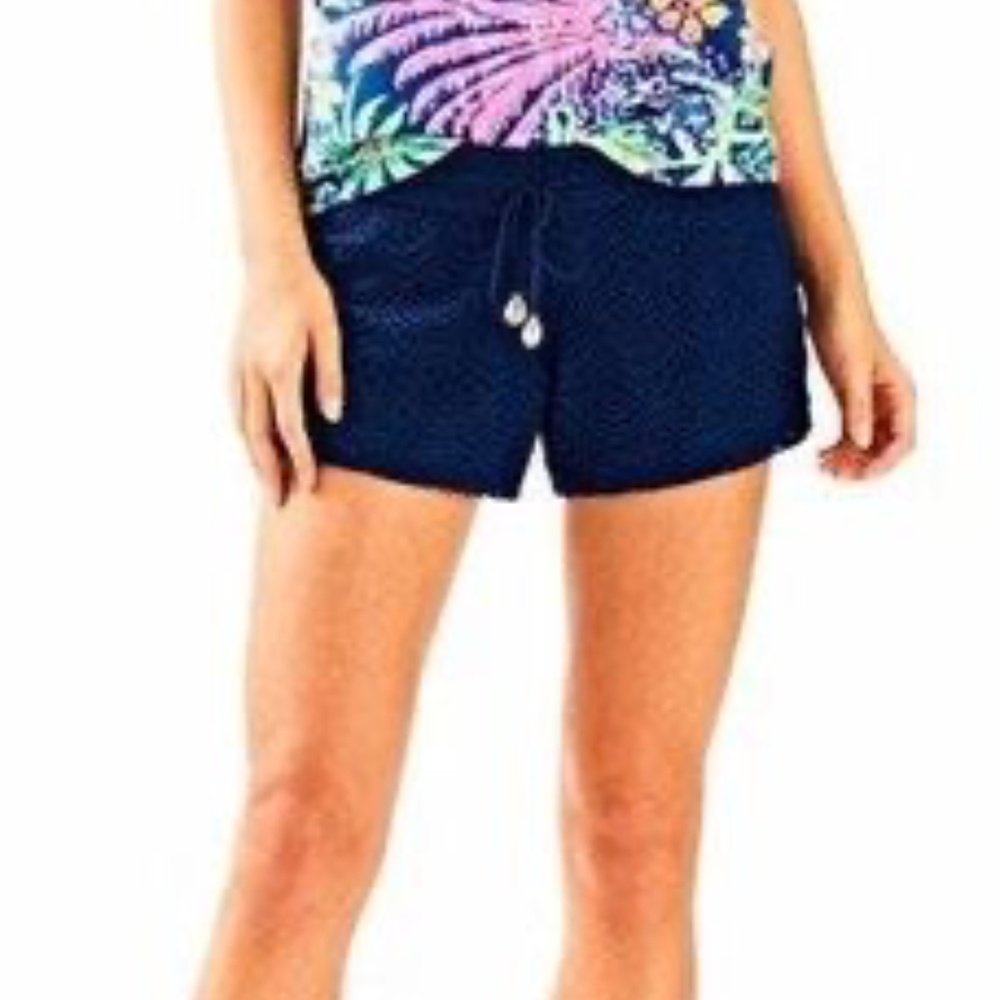 Lilly Pulitzer Claudette Navy Shorts